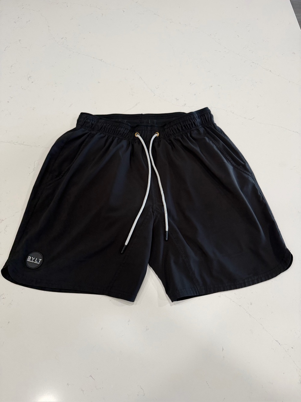 BYLT Basics Men’s Black Lined Performance Shorts